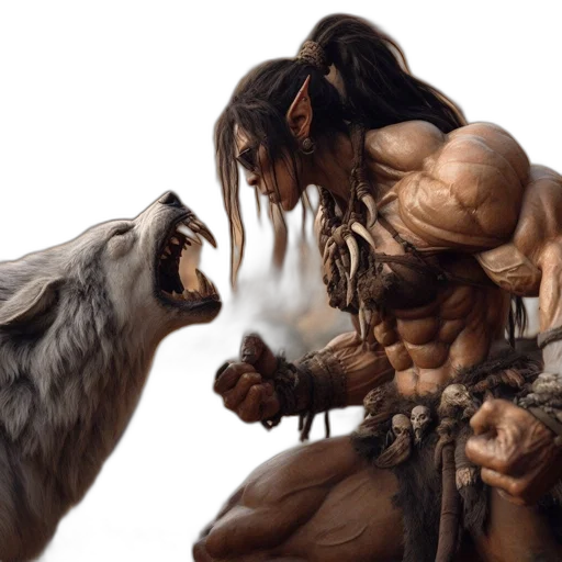 animal, fantasy art, concept art, photorealistic transparent PNG cut-out