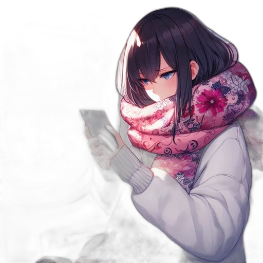flower, mask, face, jacket transparent PNG cut-out