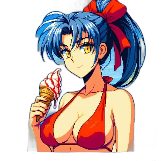 staff, weapon, anime, pixel art transparent PNG cut-out