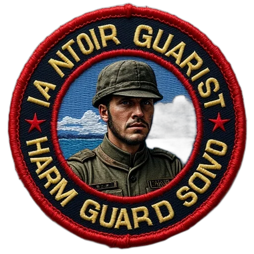 jacket, staff, weapon, patch transparent PNG cut-out