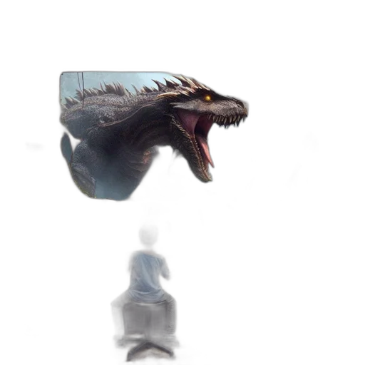 dragon, creature, car, mask transparent PNG cut-out