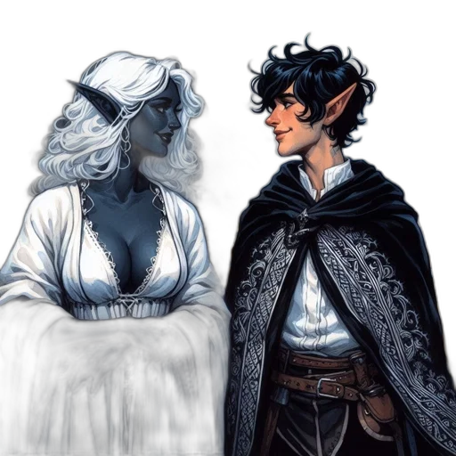 fantasy art, concept art, comic book art, watercolor transparent PNG cut-out