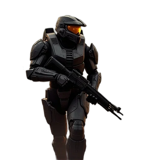 robot, weapon, concept art, 3d render transparent PNG cut-out