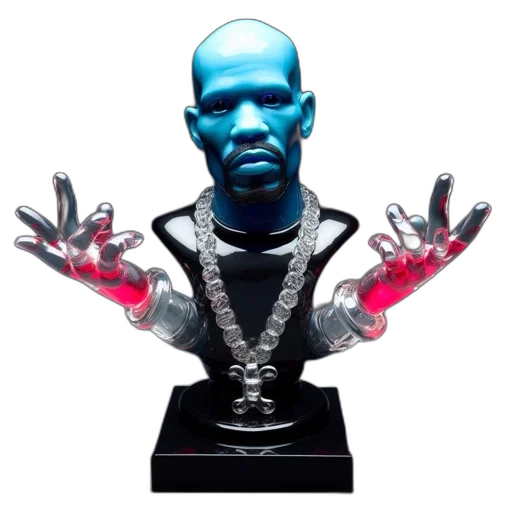 jewelry, concept art, 3d render, cyberpunk transparent PNG cut-out