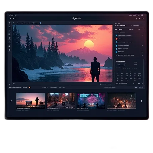 staff, concept art, sunset, night transparent PNG cut-out