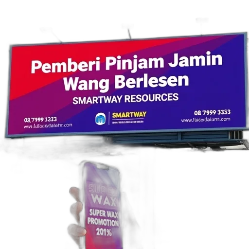 3d render, billboard, red, blue transparent PNG cut-out
