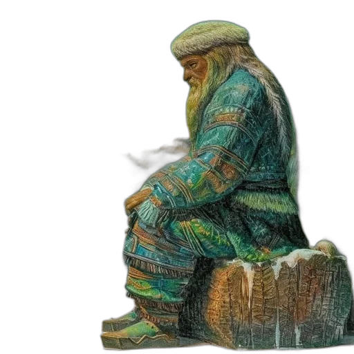 3d render, concept art, fantasy art, green transparent PNG cut-out