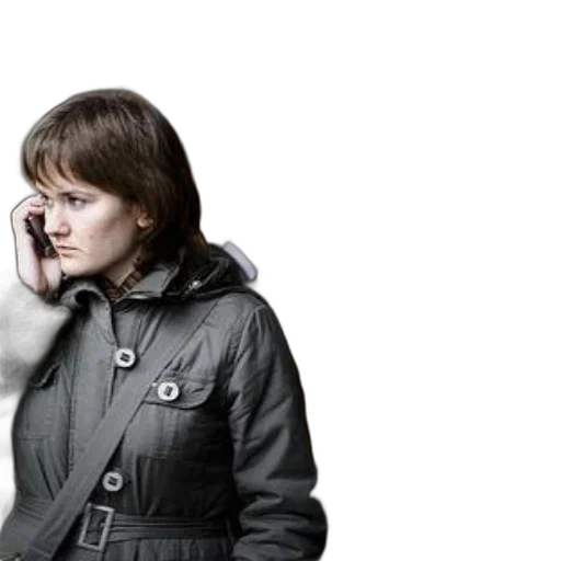 jacket, photorealistic, woman, winter transparent PNG cut-out