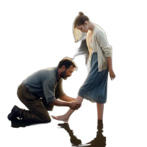 shoes, dress, concept art, photorealistic transparent PNG cut-out