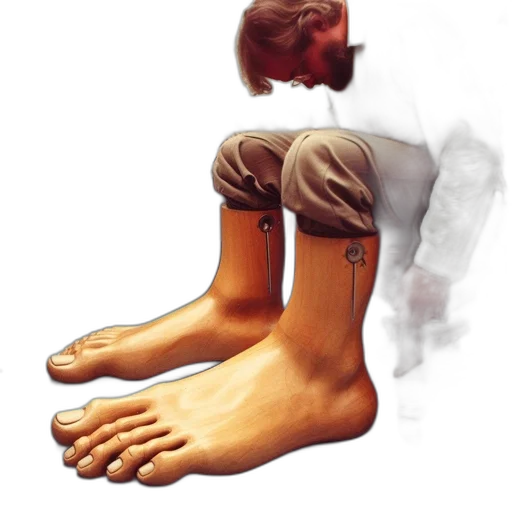 shoes, staff, photorealistic, concept art transparent PNG cut-out