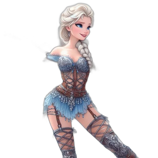 dress, fantasy art, concept art, cartoon transparent PNG cut-out
