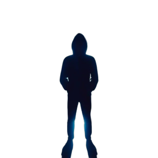 jacket, staff, creature, robot transparent PNG cut-out
