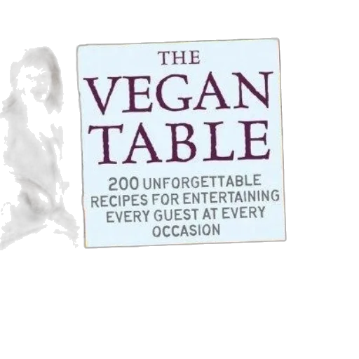 food, vegan, table, book transparent PNG cut-out