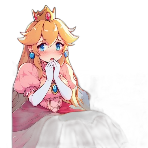 crown, dress, creature, staff transparent PNG cut-out