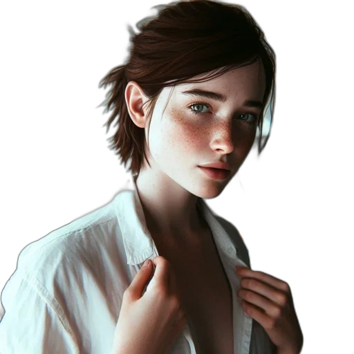 face, jacket, staff, dress transparent PNG cut-out
