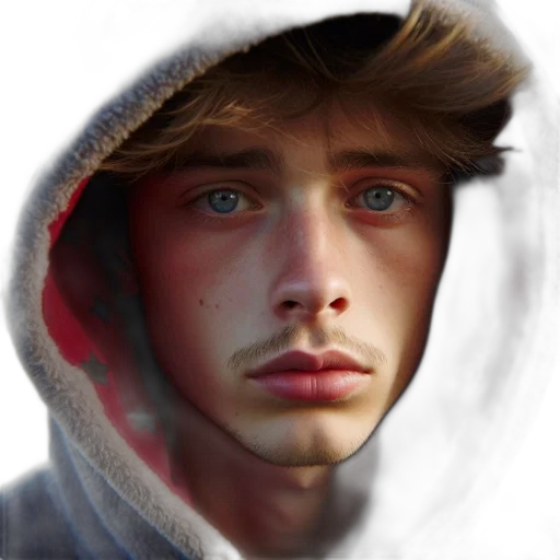 face, jacket, hat, mask transparent PNG cut-out