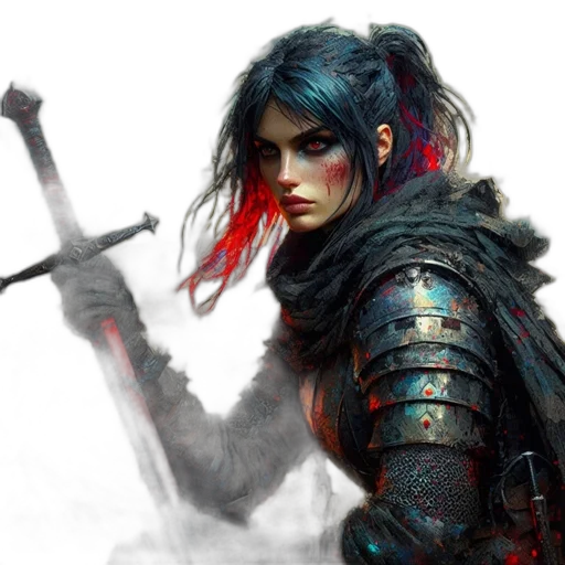 sword, weapon, fantasy art, concept art transparent PNG cut-out