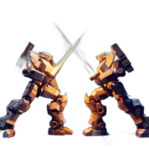 robot, weapon, sword, pixel art transparent PNG cut-out