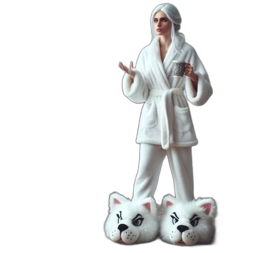 concept art, 3d render, woman, white transparent PNG cut-out