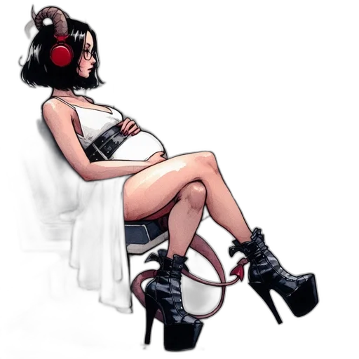 dress, concept art, comic book art, pixel art transparent PNG cut-out