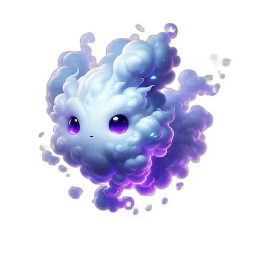 dragon, creature, hair, staff transparent PNG cut-out