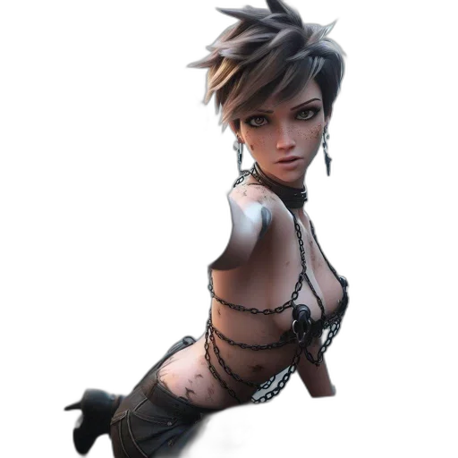 dress, hair, staff, concept art transparent PNG cut-out