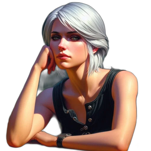 face, jewelry, staff, fantasy art transparent PNG cut-out