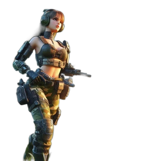 weapon, concept art, cyberpunk, 3d render transparent PNG cut-out