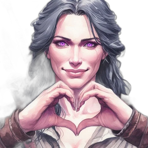 face, fantasy art, comic book art, pixel art transparent PNG cut-out