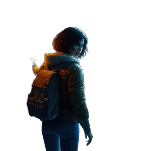jacket, robot, face, umbrella transparent PNG cut-out