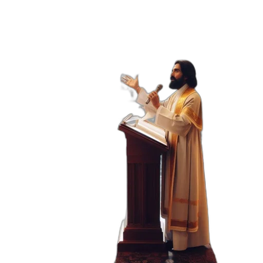 staff, 3d render, man, stands transparent PNG cut-out