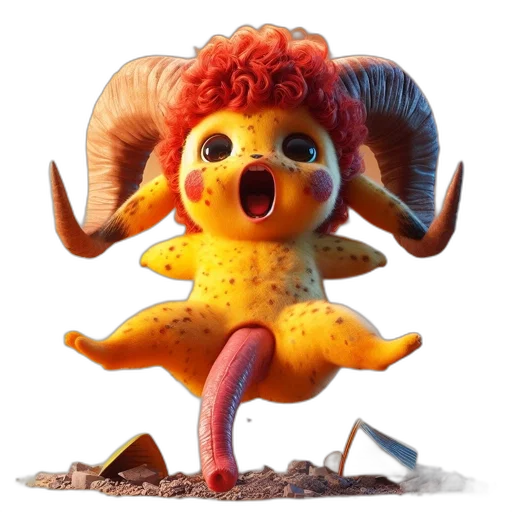 creature, animal, dragon, 3d render transparent PNG cut-out