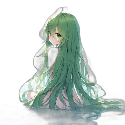 hair, creature, crown, dress transparent PNG cut-out