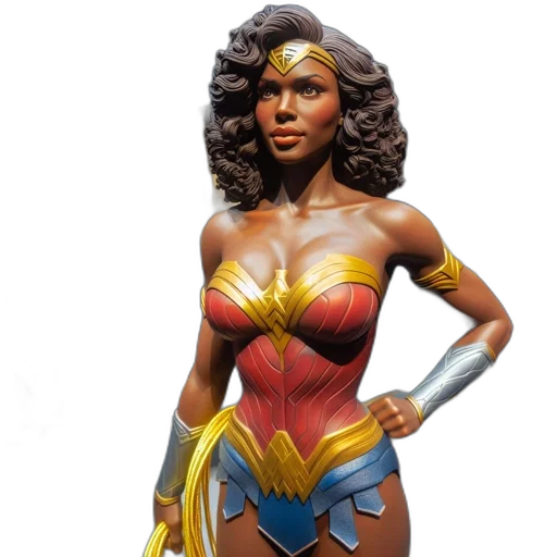 comic book art, concept art, 3d render, life-sized transparent PNG cut-out