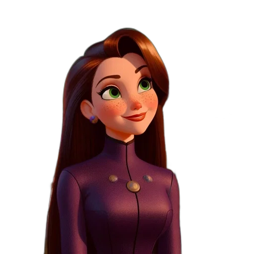 dress, face, staff, crown transparent PNG cut-out