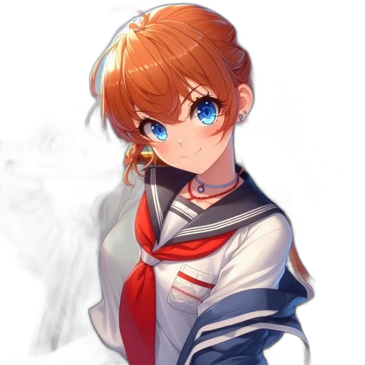 staff, dress, face, jacket transparent PNG cut-out