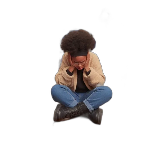 jacket, shoes, face, hair transparent PNG cut-out