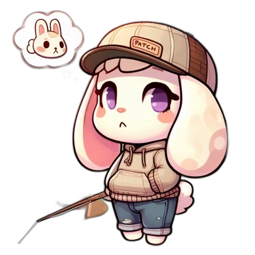 staff, weapon, hat, animal transparent PNG cut-out