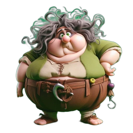 creature, animal, staff, hair transparent PNG cut-out