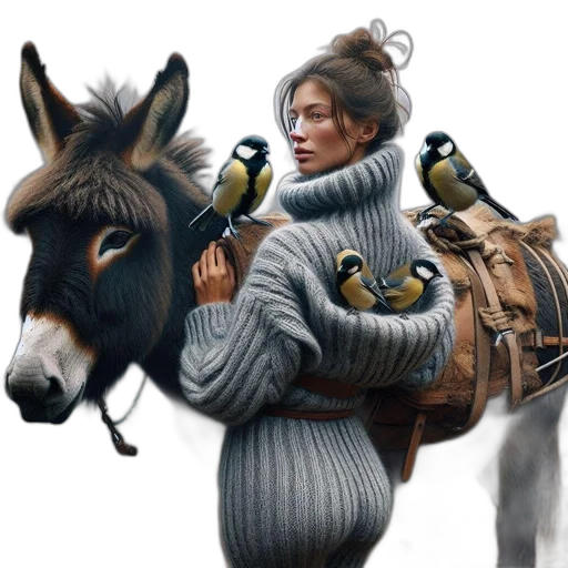 jacket, animal, concept art, photorealistic transparent PNG cut-out