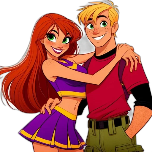 cartoon, concept art, comic book art, anime transparent PNG cut-out