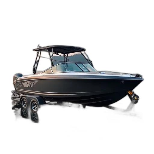 boat, trailer, new, yamaha transparent PNG cut-out