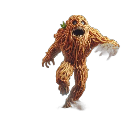 creature, hair, animal, 3d render transparent PNG cut-out