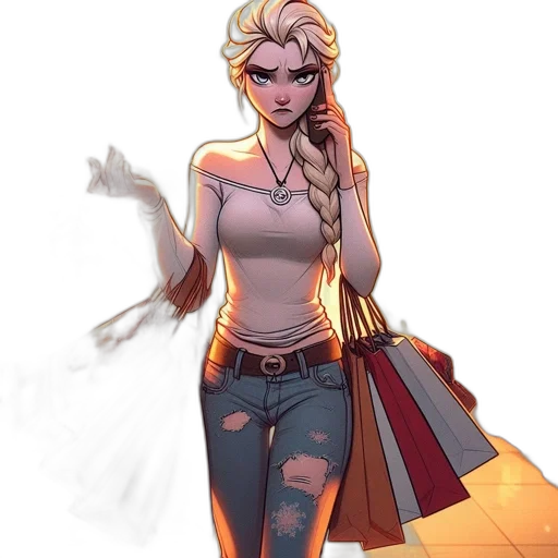 comic book art, concept art, fantasy art, cartoon transparent PNG cut-out