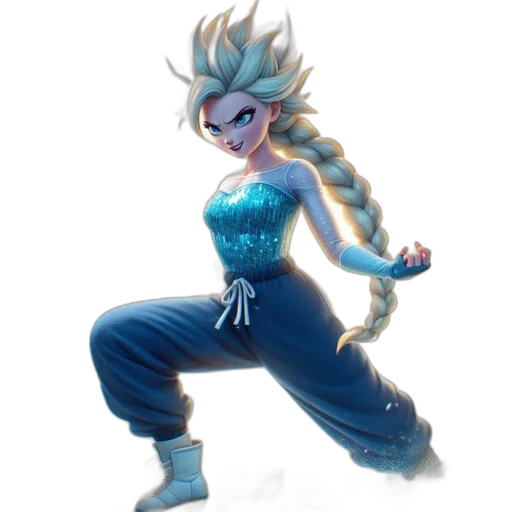 hair, dress, staff, concept art transparent PNG cut-out