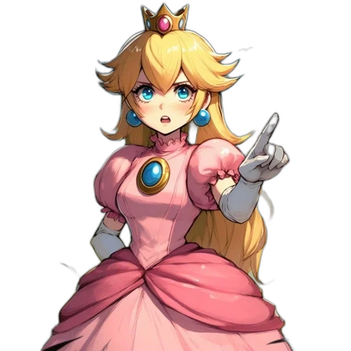 dress, crown, weapon, staff transparent PNG cut-out