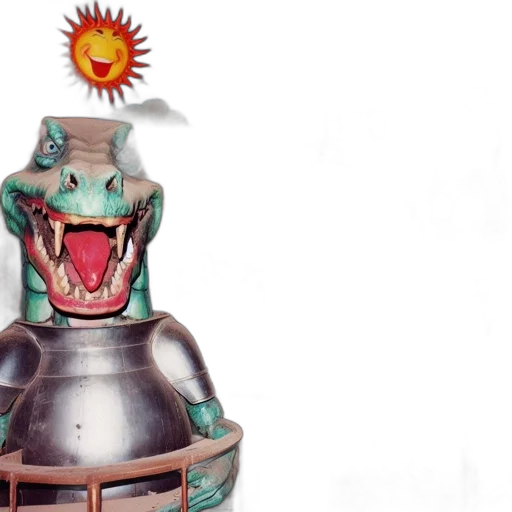 robot, dragon, concept art, 3d render transparent PNG cut-out