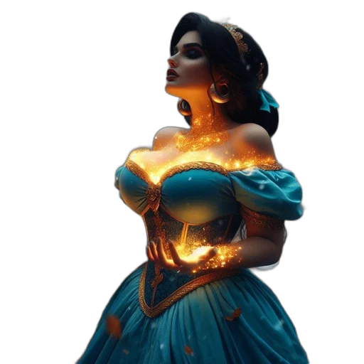 dress, jewelry, crown, concept art transparent PNG cut-out