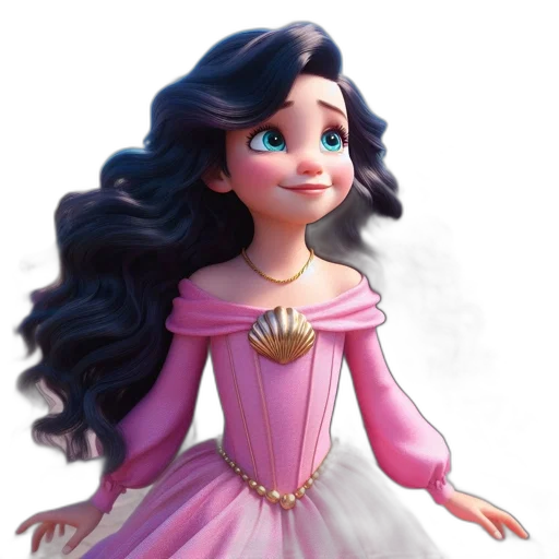 dress, crown, 3d render, fantasy art transparent PNG cut-out