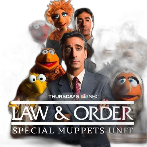 muppets, crossover, law, order transparent PNG cut-out